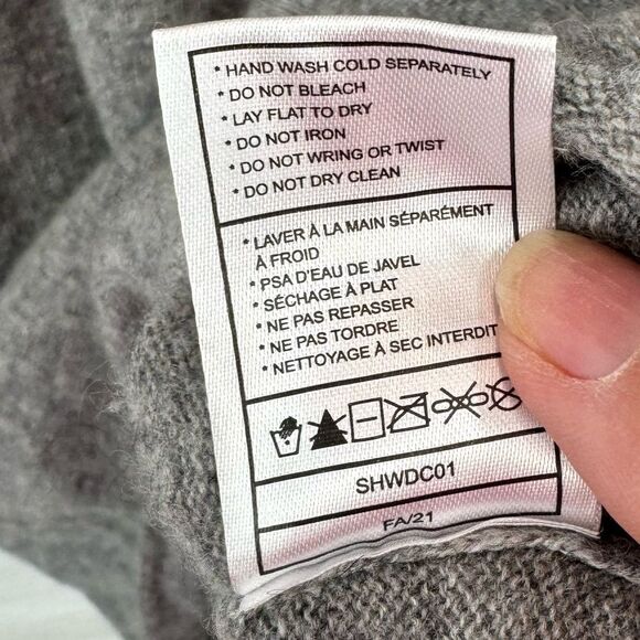 Quince Mongolian Cashmere Textured Sweater Dress M - Picture 9 of 9